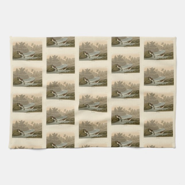 Little Sandpiper from Audubon's Birds of America Kitchen Towel (Horizontal)