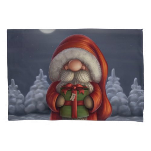 Little Santa with a gift Pillowcase