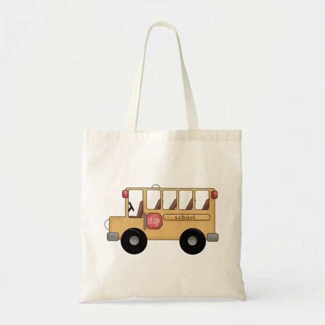 Little School Bus Tote Bag (Front)