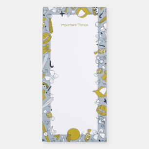 Little School Things   Personalized Teacher Magnetic Notepad