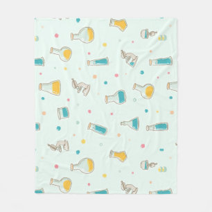 Little Scientist at Work” Cute Kids Science Fleece Blanket