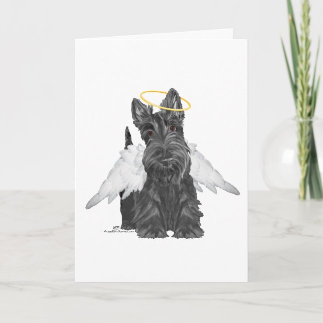Little Scottie Angel Card (Front)