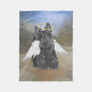 Little Scottie Angel Fleece Blanket