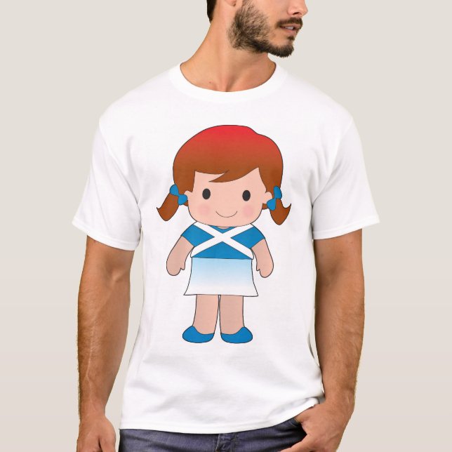 Little Scottish Girl T-Shirt (Front)