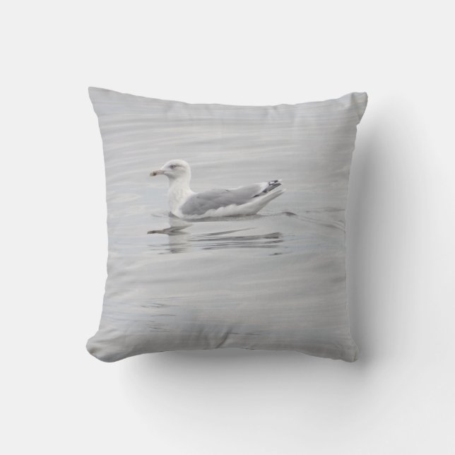 Little seagull throw pillow (Front)