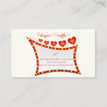 Little Secret Valentine Baby Shower Diaper Raffle