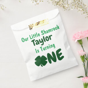 Little Shamrock 1st Birthday Favor Bag