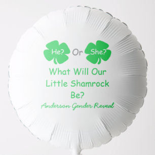 Little Shamrock Gender Reveal Balloon