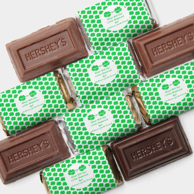 Little Shamrock Gender Reveal Hershey's Miniatures (Assorted)