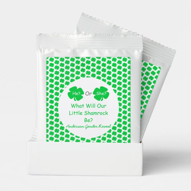 Little Shamrock Gender Reveal Margarita Drink Mix (Pair)