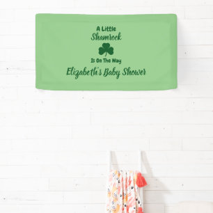 Little Shamrock St Patrick's Day Baby Shower Banner