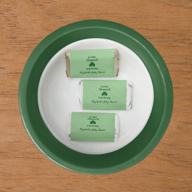Little Shamrock St Patrick's Day Baby Shower Hershey's Miniatures (Creator Uploaded)