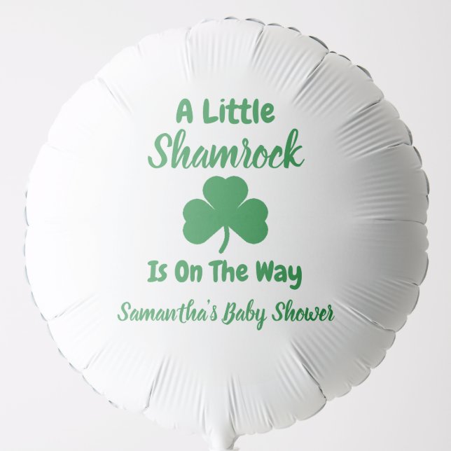 Little Shamrock St Patrick's Day Balloon (Front)