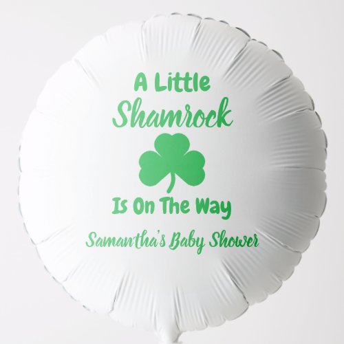 Little Shamrock St Patricks Day Balloon