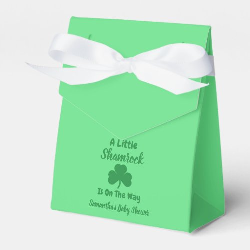 Little Shamrock St Patricks Day Favor Boxes