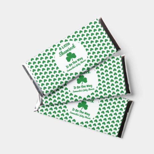 Little Shamrock St Patricks Day Hershey Bar Favors