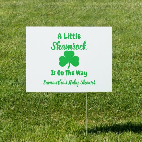 Little Shamrock St Patricks Day Sign
