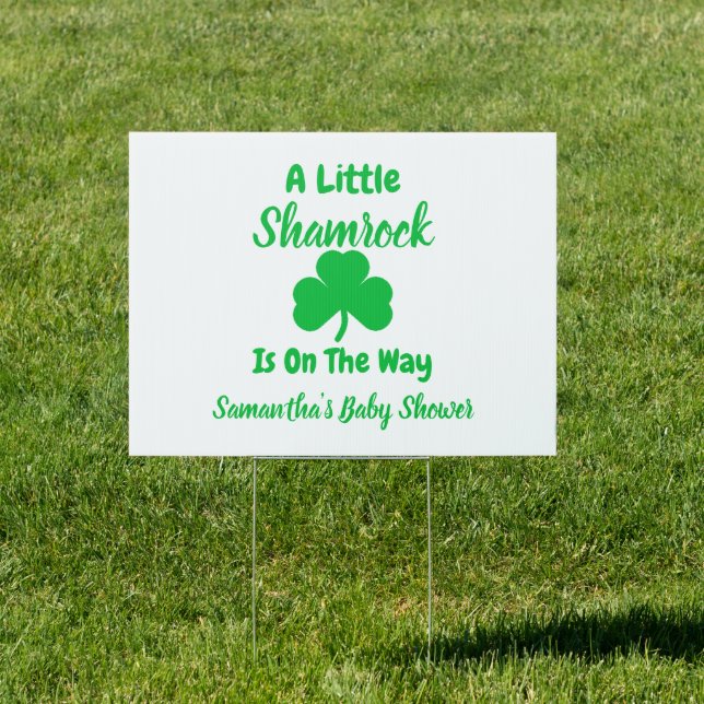 Little Shamrock St Patrick's Day Sign (Insitu)