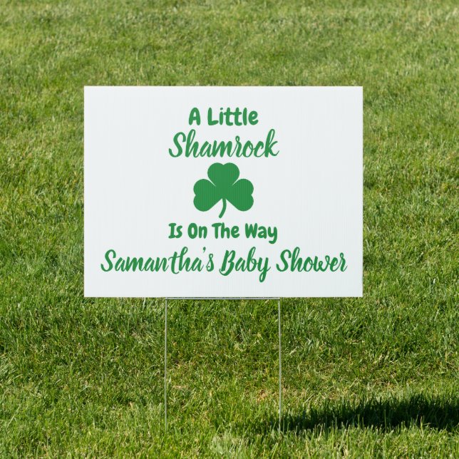 Little Shamrock St Patrick's Day Sign (Insitu)