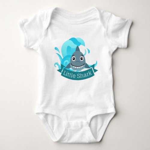 Little Shark _ Family outfit Baby Bodysuit