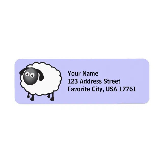 Sheep With Labels Little Sheep Address Labels | Zazzle