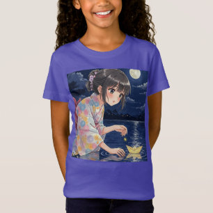  Little Ship of Hope, Anime by Natasha Us   T-Shirt