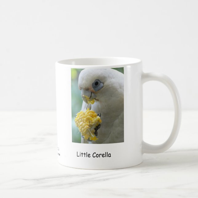 Little (Short Bill) Corella Coffee Mug (Right)