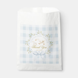 Little Silly Goose Blue Baby Shower Thank you Favor Bag