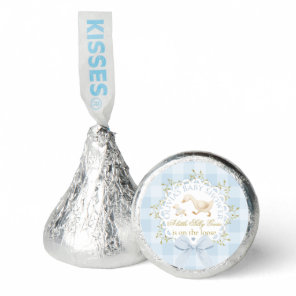 Little Silly Goose Blue Gingham Baby Shower Hershey®'s Kisses®