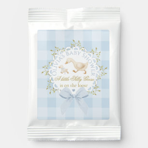 Little Silly Goose Blue Gingham Baby Shower Margarita Drink Mix