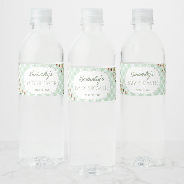Little Silly Goose Gender Neutral Baby Shower Water Bottle Label (Bottles)