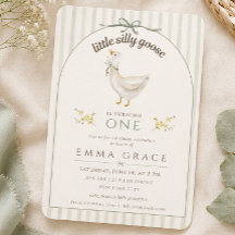 Little Silly Goose Sage Green Birthday Birthday