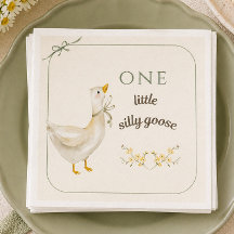 Little Silly Goose Sage Green Birthday Party