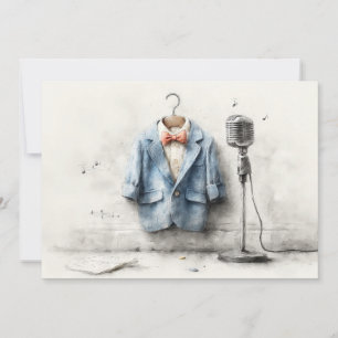 Little Singer 1st Birthday Party Invitation