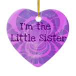 Little Sis Christmas Ceramic Ornament Little Sis Christmas Ceramic Ornament