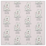 Little Sister American Eskimo Dog - Cute Eskie Fabric