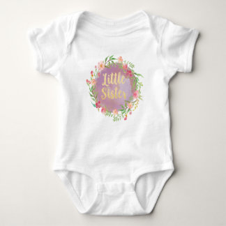 Little Sister Announcement Blouse Baby Bodysuit