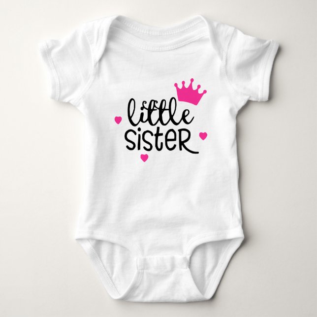 Little Sister Baby Bodysuit (Front)