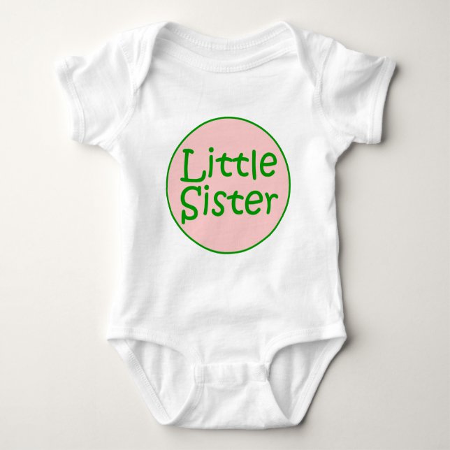 Little Sister Baby Bodysuit (Front)