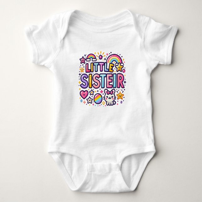 Little sister baby bodysuit (Front)