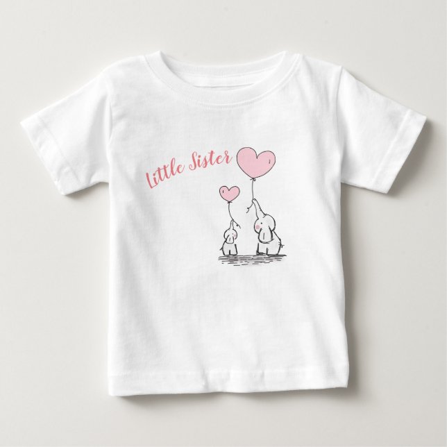 Little Sister Baby Vest Baby T-Shirt (Front)
