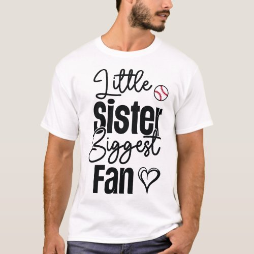 Little_Sister_Biggest_Fan_Svg T_Shirt