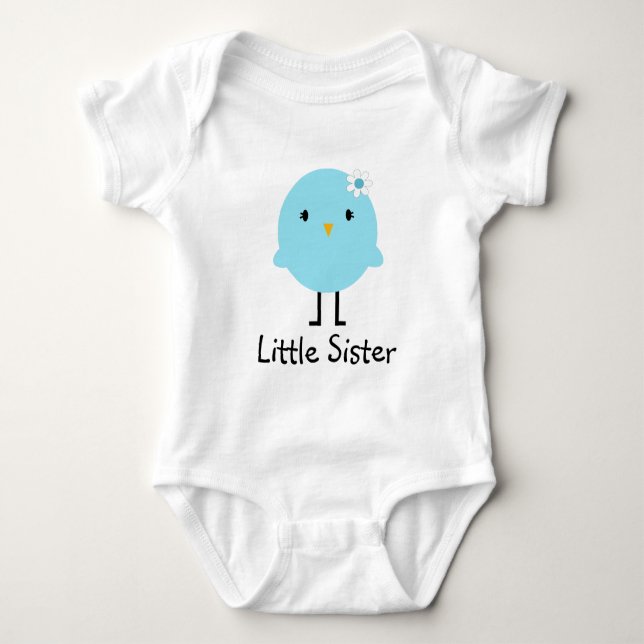 Little Sister Blue Bird Spring Tee (Front)