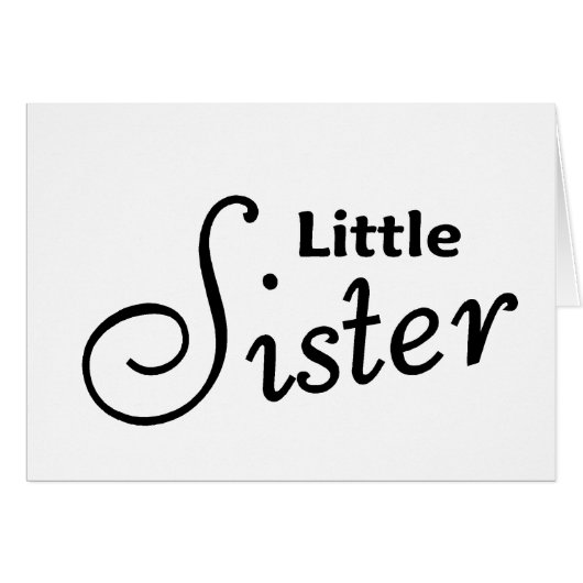 Little Sister Cards (Front Horizontal)