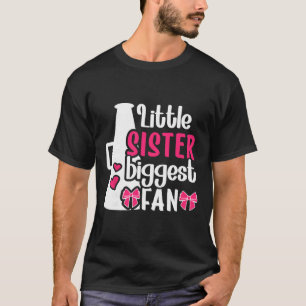 Little Sister Cheer Sister Of A Cheerleader Sister T-Shirt