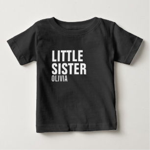 Little Sister Custom Baby T-Shirt