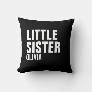 Little Sister Custom Throw Pillow
