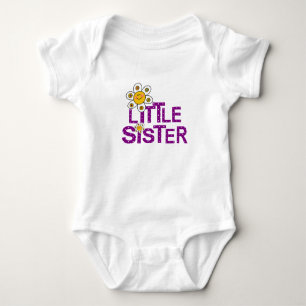 Little Sister Cute Flower Baby Bodysuit