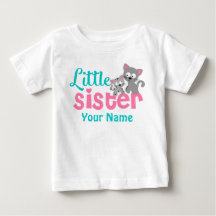 Little Sister Kitty Cat Personalized Shirt