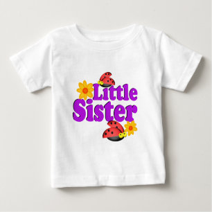 Little Sister Ladybug Baby T-Shirt